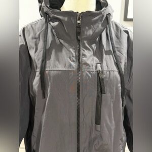 Calvin Klein gray Hooded for Men size Med double zipper
